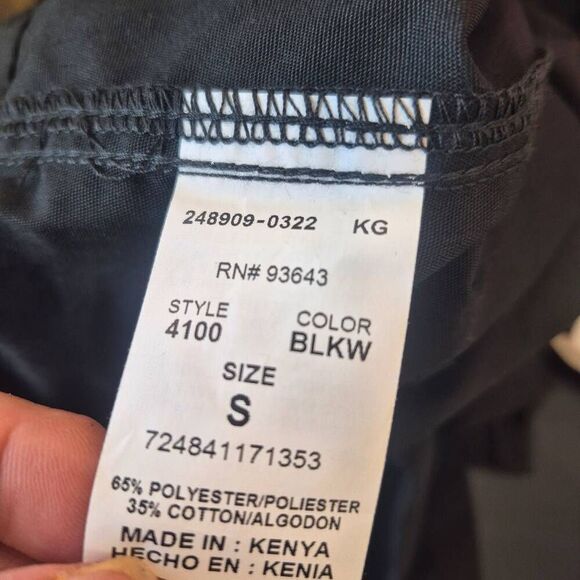 Cherokee Unisex Black Poly/Cotton Drawstring Scrub Pants Bottoms NEW NWT - Picture 4 of 13